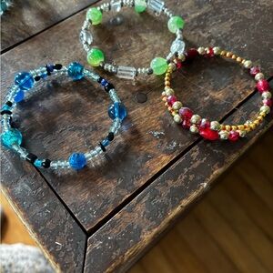Colorful Beaded Bracelets Set